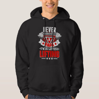 Onderschat nooit Papa Gym Workout Fitness Weeg Hoodie