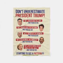 ONDERSCHAT TRUMP NIET FLEECE DEKEN