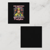 Onderschat vrouwen die ook brandweerman zijn nooit vierkante visitekaartje (Voorkant / Achterkant)