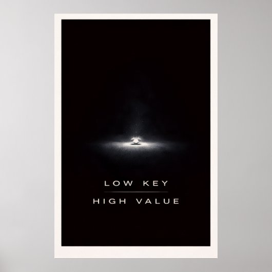 Onderschatte Minimalist - Motiverende Stille Krach Poster (Voorkant)