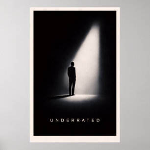 Onderschatte Minimalistische Poster