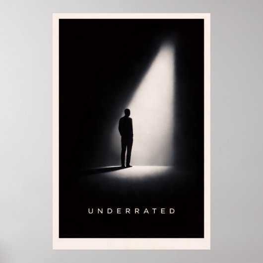 Onderschatte Minimalistische Poster (Voorkant)
