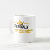 Onderschatte Stille Vertrouwen Quote Koffiemok (Voorkant links)
