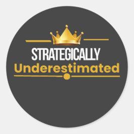 Onderschatte Stille Vertrouwen Quote Ronde Sticker