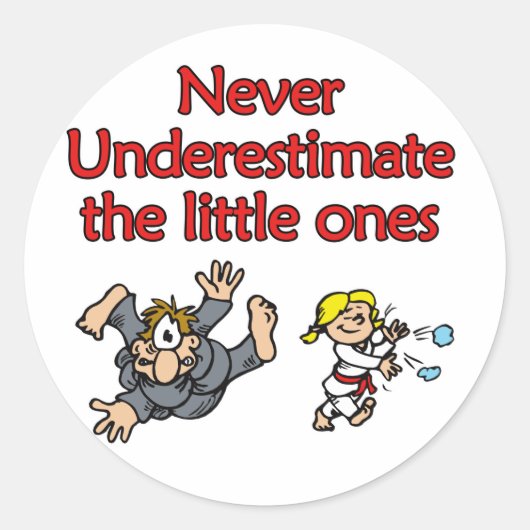 Onderschatten Ronde Sticker (Voorkant)