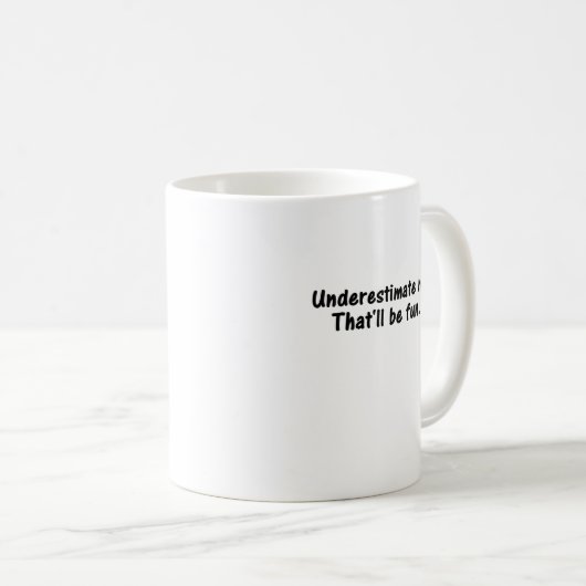 ONDERSCHATTING VAN MIJ DAT IK VRIJ ZAL ZIJN KOFFIEMOK (Voorkant rechts)