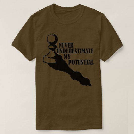 ONDERSCHATTING VAN MIJN POTENTIËLE KEUS T-SHIRT (Design voorkant)