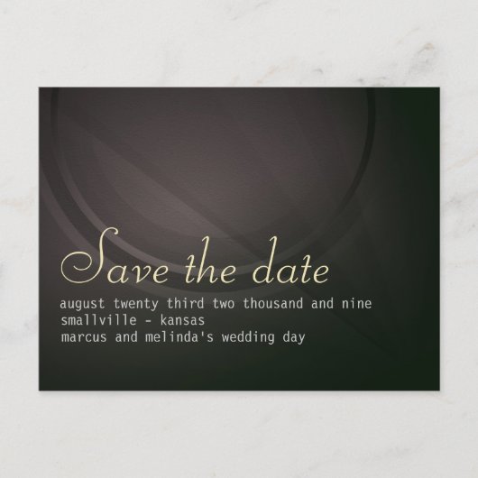 Onderscheid gepersonaliseerd Save the Date Kaart (Voorkant)