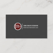 Onderscheid het Exquise Grey President Visitekaart Visitekaartje (Achterkant)