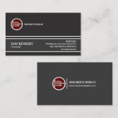 Onderscheid het Exquise Grey President Visitekaart Visitekaartje (Voorkant / Achterkant)