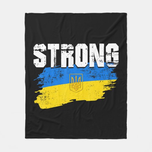 Onderscheid met Oekraïne Love Support Ukraine Mann Fleece Deken (Voorkant)