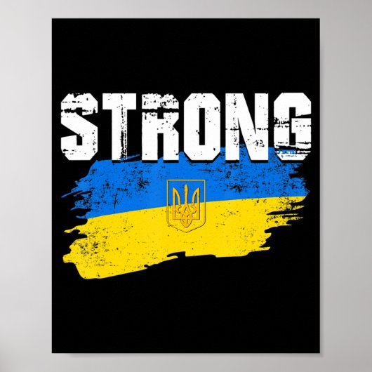Onderscheid met Oekraïne Love Support Ukraine Mann Poster (Voorkant)