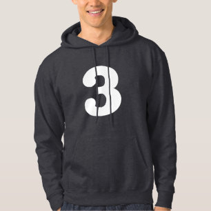 Onderscheidend "3" hoodie