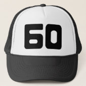 Onderscheidend 60ste verjaardagsfeestje trucker pet (Voorkant)