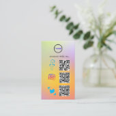 Onderscheidend digitaal Visitekaartje (Staand voorkant)