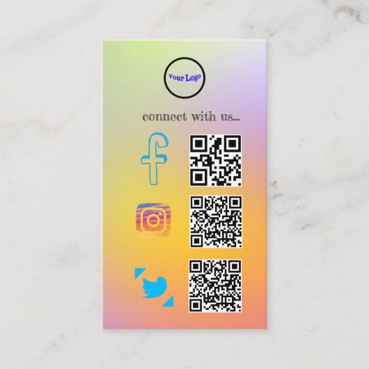 Onderscheidend digitaal Visitekaartje (Voorkant)