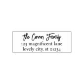 Onderscheidend eigentijds adres van de oude terugk  zelfinktende stempel (Design)