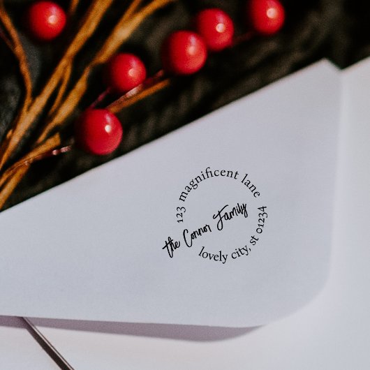 Onderscheidend eigentijds Circulair terugkeeradres Zelfinktende Stempel