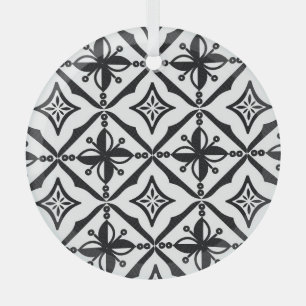 Onderscheidend Indonesisch Batik: motieven. Glas Ornament