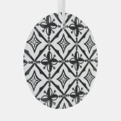 Onderscheidend Indonesisch Batik: motieven. Glas Ornament (Voorkant Rechts)