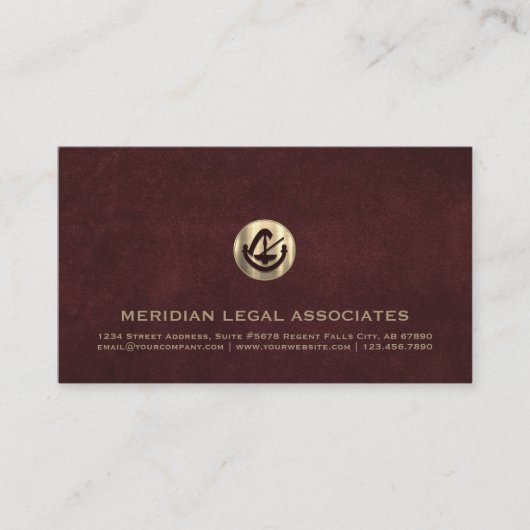 Onderscheidend juridisch-thematisch Visitekaartje (Voorkant)