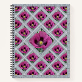 Onderscheidend Notitieboek met Magenta Poppies