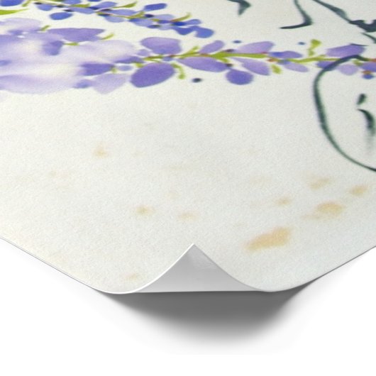 Onderscheidend Paars parfumeventiel Poster (Hoek)