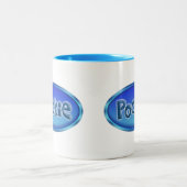 Onderscheidend "POOKIE" Tweekleurige Koffiemok (Center)