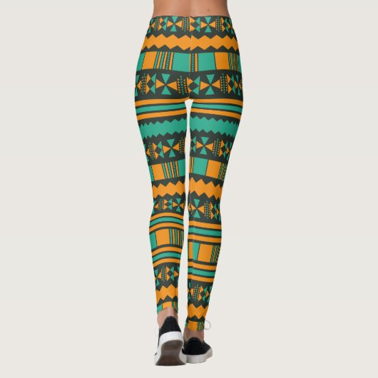 Onderscheidend tribaal patroon leggings (Achterkant)