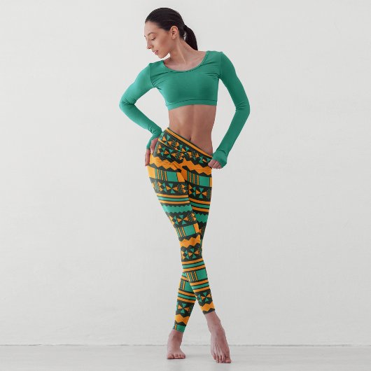 Onderscheidend tribaal patroon leggings