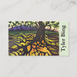 Onderscheidende Abstracte kunst "Levensboom" Visitekaartje