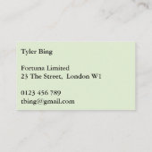 Onderscheidende Abstracte kunst, 'Vogue' in Bleek  Visitekaartje (Achterkant)