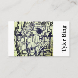 Onderscheidende Abstracte kunst, 'Vogue' in Bleek  Visitekaartje