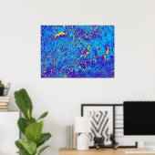 Onderscheidende Abstracte textuur Poster (Thuiskantoor)