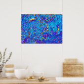 Onderscheidende Abstracte textuur Poster (Keuken)