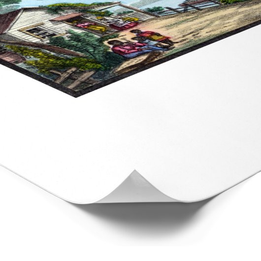 Onderscheidende gekleurde Mannen Poster (Hoek)