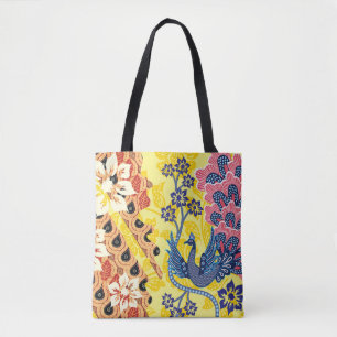 Onderscheidende Indonesische batik motieven Tote Bag