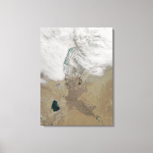 Onderscheidende lijnen van wolken canvas afdruk (Voorkant)