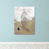 Onderscheidende lijnen van wolken canvas afdruk (Insitu (Houten vloer))