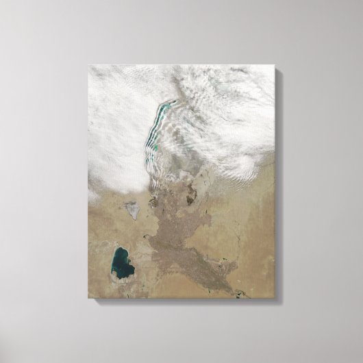 Onderscheidende lijnen van wolken canvas afdruk (Voorkant)