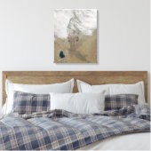 Onderscheidende lijnen van wolken canvas afdruk (Insitu (Slaapkamer))