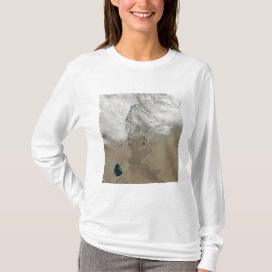 Onderscheidende lijnen van wolken t-shirt (Voorkant)