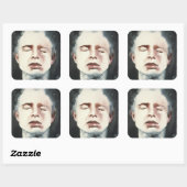 Onderscheidende merken 4 vierkante sticker (Vel)