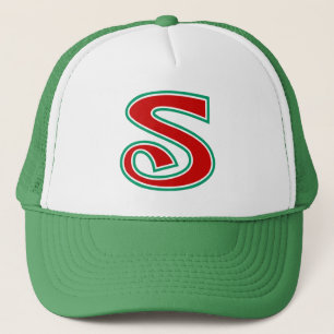 Onderscheidende rode letter S Trucker Pet