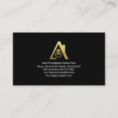 Onderscheppende Bliksemblauwe Machtsstop Elektrici Visitekaartje (Achterkant)