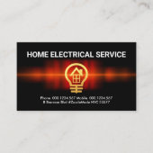 onderscheppende elektrische-golfelektricien visitekaartje (Voorkant)