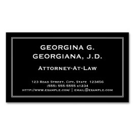 Onderschreven openbaar aanklager — Magnetisch Visi Visitekaartje Magneet