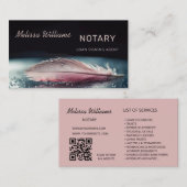 onderschrijvingsbureau voor vrouwelijke notarissen visitekaartje (Voorkant / Achterkant)