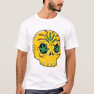 Onderskript T-shirt met schedel