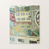 Onderstad Quebec Muurschildering & Fresco. Legpuzzel (Verticaal)